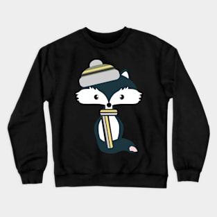 Cute fox ready for winter Crewneck Sweatshirt